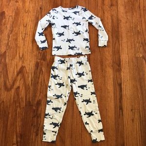 Oliver & Rain Turtle Organic Cotton Pajama Set